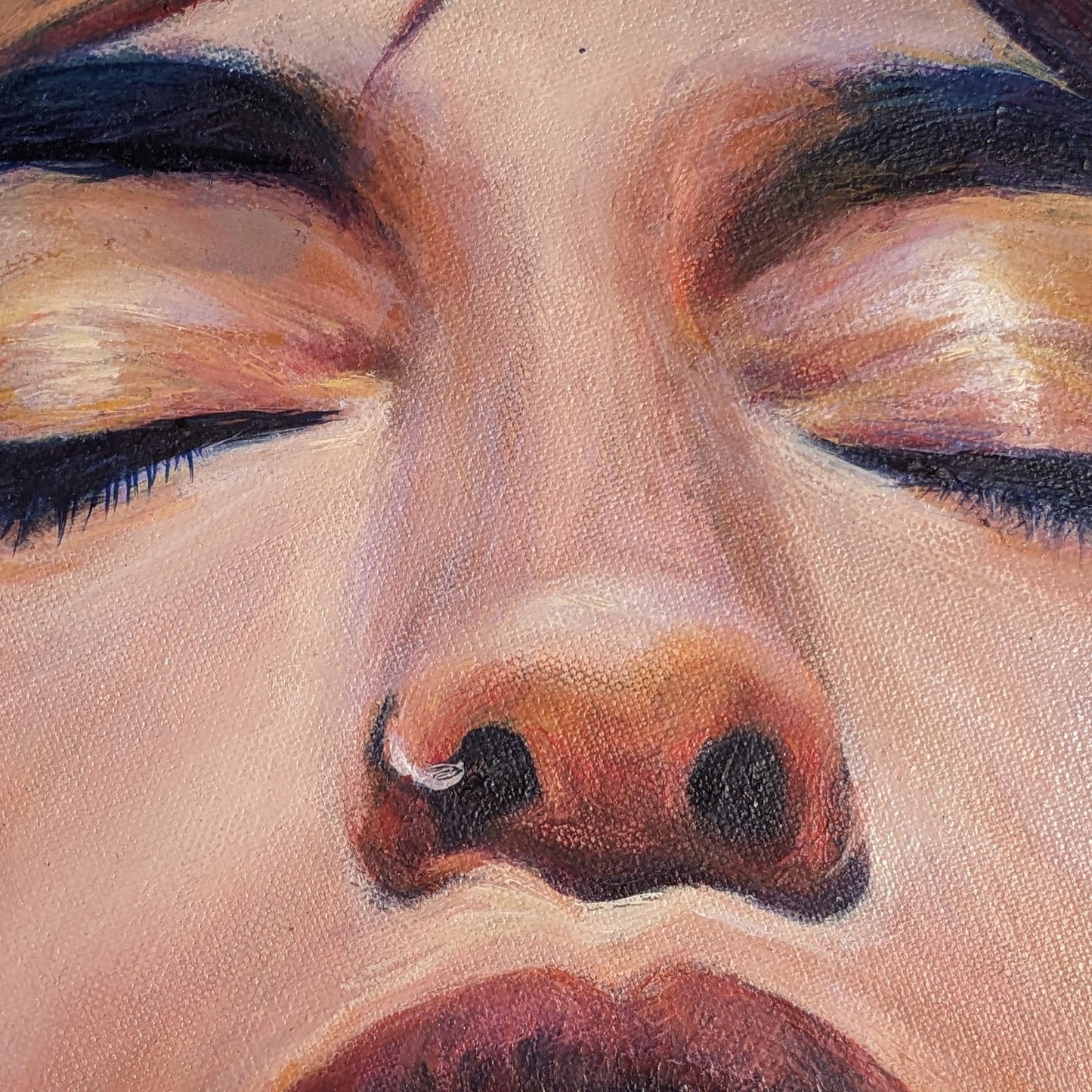 "The Pause Between Breaths" - Original Oil Painting