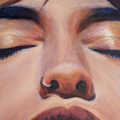 "The Pause Between Breaths" - Original Oil Painting