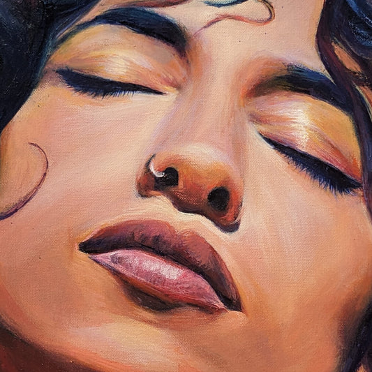 "The Pause Between Breaths" - Original Oil Painting