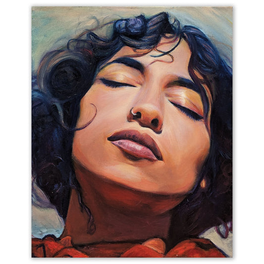 "The Pause Between Breaths" - Original Oil Painting