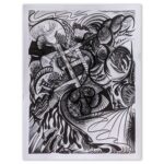 "The Mycelial Labyrinth" Original Abstract Drawing