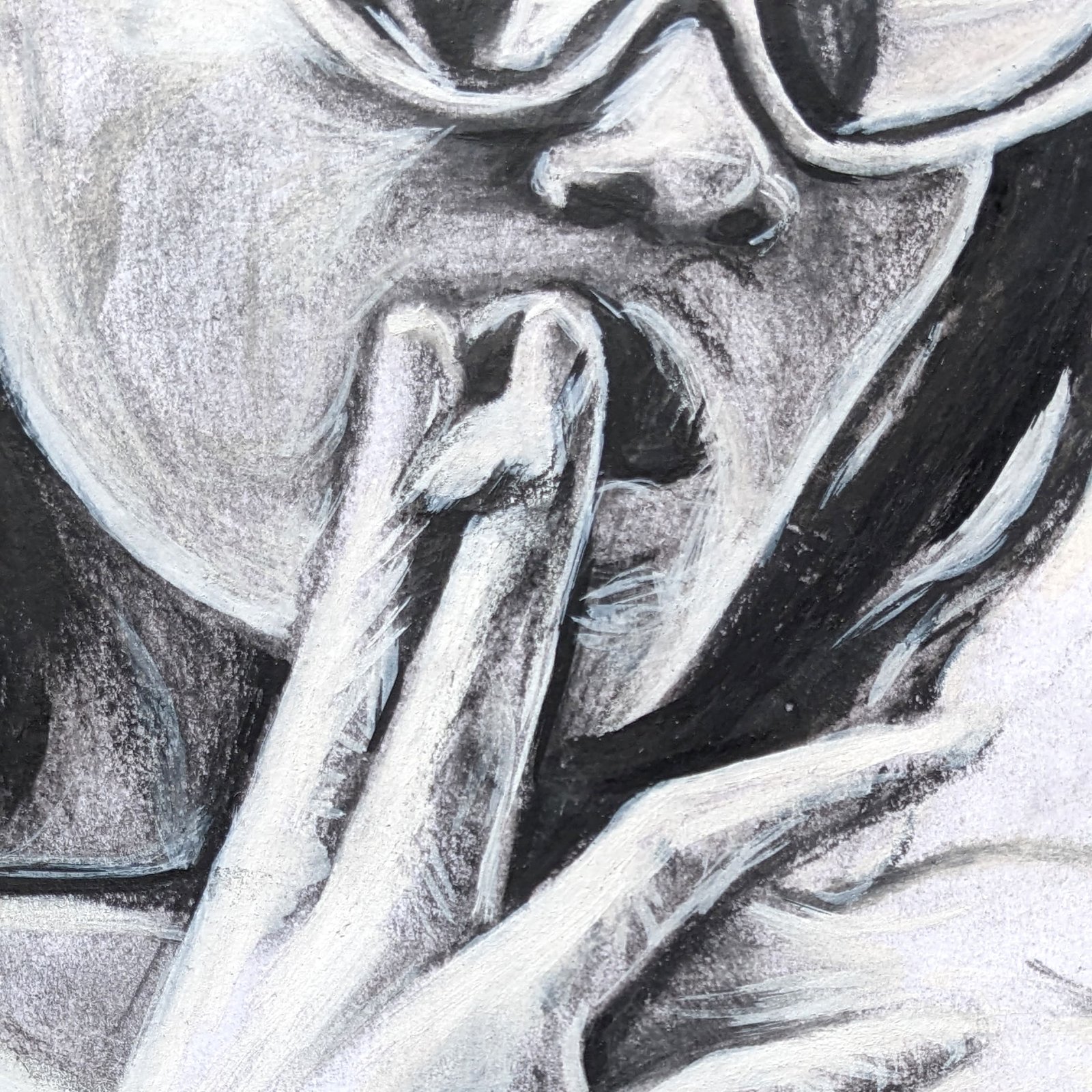 "Kissed by Rebellion" - Original Pencil Drawing - Image 5