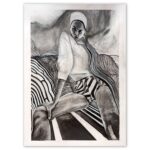 "Held in Pattern" - Original Charcoal & Graphite