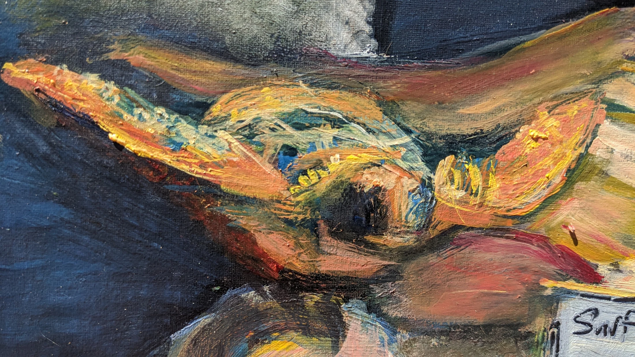 Close detail of the coastal turtle keepsakes in Tides of Stillness
